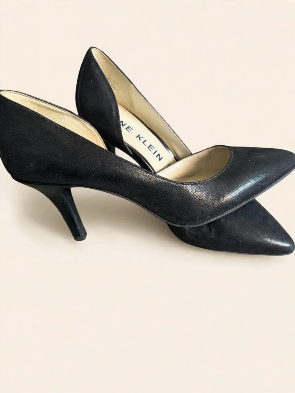 Anne Klein iFlex Black Pointed Toe D'Orsay Pumps | Sz 10M